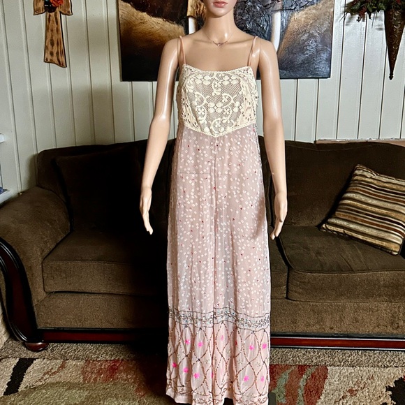 Free People • Small • New Romantics • Pink/Silver • Sequins • Boho Jumpsuit •New - Picture 3 of 15